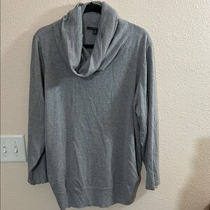 Cyrus Gray Cowl Neck Sweater